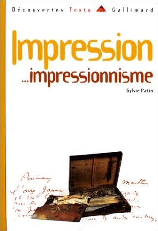 Impression....impressionnisme